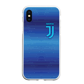 Чехол для iPhone XS Max матовый с принтом Juventus new uniform в Петрозаводске, Силикон | Область печати: задняя сторона чехла, без боковых панелей | club | football | juventus | белый | италия | клуб | форма | черный | ювентус