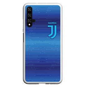 Чехол для Honor 20 с принтом Juventus new uniform в Петрозаводске, Силикон | Область печати: задняя сторона чехла, без боковых панелей | club | football | juventus | белый | италия | клуб | форма | черный | ювентус