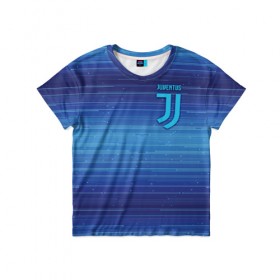 Детская футболка 3D с принтом Juventus new uniform в Петрозаводске, 100% гипоаллергенный полиэфир | прямой крой, круглый вырез горловины, длина до линии бедер, чуть спущенное плечо, ткань немного тянется | Тематика изображения на принте: club | football | juventus | белый | италия | клуб | форма | черный | ювентус