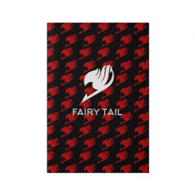 Обложка для паспорта матовая кожа с принтом Fairy Tail в Петрозаводске, натуральная матовая кожа | размер 19,3 х 13,7 см; прозрачные пластиковые крепления | anime | fairy tail | аниме | сёнэн | хвост феи