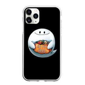 Чехол для iPhone 11 Pro Max матовый с принтом Be my Boo в Петрозаводске, Силикон |  | candy | deliciouse | ghost | halloween | night | pumpkin | spirit | treat | trick | вкусняшки | гадость | дух | конфеты | ночь | приведение | призрак | сладости | тыква | хеллоуин | хэллоуин