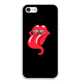 Чехол для iPhone 5/5S матовый с принтом Monsters Kiss в Петрозаводске, Силикон | Область печати: задняя сторона чехла, без боковых панелей | halloween | jagger | lips | mick | monster | rock | rolling | stones | tongue | tooth | вольные | губы | джаггер | зубы | камни | катящиеся | мик | монстер | рок | странники | хеллоуин | хэллоуин | язык