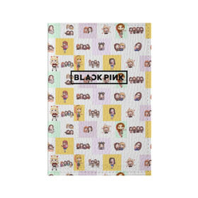 Обложка для паспорта матовая кожа с принтом BlackPink в Петрозаводске, натуральная матовая кожа | размер 19,3 х 13,7 см; прозрачные пластиковые крепления | Тематика изображения на принте: blackpink | k pop | music | блэк пинк | дженни | джису | лис | музыка | розэ