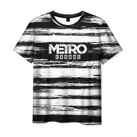 Мужская футболка 3D с принтом METRO: Exodus в Петрозаводске, 100% полиэфир | прямой крой, круглый вырез горловины, длина до линии бедер | 