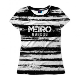 Женская футболка 3D с принтом METRO: Exodus в Петрозаводске, 100% полиэфир ( синтетическое хлопкоподобное полотно) | прямой крой, круглый вырез горловины, длина до линии бедер | 