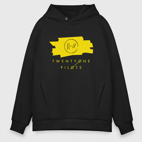 Мужское худи Oversize хлопок с принтом Twenty one pilots в Петрозаводске, френч-терри — 70% хлопок, 30% полиэстер. Мягкий теплый начес внутри —100% хлопок | боковые карманы, эластичные манжеты и нижняя кромка, капюшон на магнитной кнопке | 21 pilots | josh dun | jumpsuit | music | rock | twenty one pilots | tyler joseph | джош дан | музыка | рок | тайлер джозеф