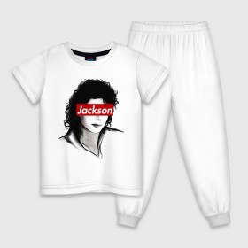 Детская пижама хлопок с принтом Michael Jackson в Петрозаводске, 100% хлопок |  брюки и футболка прямого кроя, без карманов, на брюках мягкая резинка на поясе и по низу штанин
 | jackson | michael | джексон | майкл