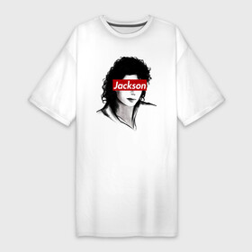 Платье-футболка хлопок с принтом Michael Jackson в Петрозаводске,  |  | jackson | michael | джексон | майкл