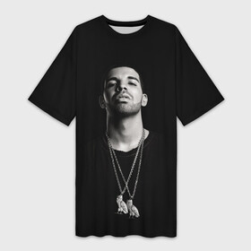 Платье-футболка 3D с принтом Drake в Петрозаводске,  |  | 6ix | bling | canada | drake | god | hotline | life | more | rap | rapper | scorpion | toronto | views | дрейк | дризи | дрэйк | реп | репер | рэп | рэпер