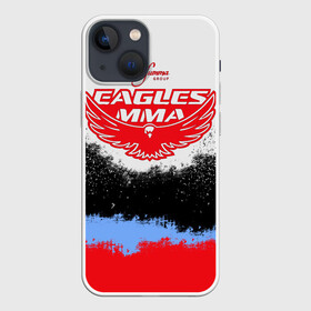Чехол для iPhone 13 mini с принтом Eagles MMA в Петрозаводске,  |  | khabib | ufc | борьба | грепплинг | дагестан | дзюдо | нурмагомедов | орёл | самбо | хабиб