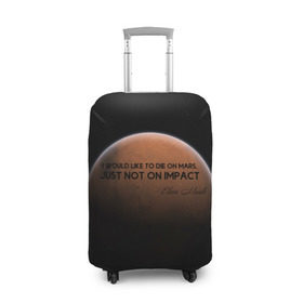 Чехол для чемодана 3D с принтом Elon Reeve Musk в Петрозаводске, 86% полиэфир, 14% спандекс | двустороннее нанесение принта, прорези для ручек и колес | 