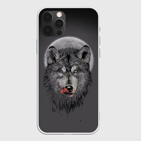 Чехол для iPhone 12 Pro Max с принтом Волк Облизывается в Петрозаводске, Силикон |  | Тематика изображения на принте: forest | grey | moon | werewolf | werewolfs | white | wolf | wolfs | белый | волк | волки | волчата | волченок | волчица | волчицы | лес | луна | оборотень | оборотни | серый | язык