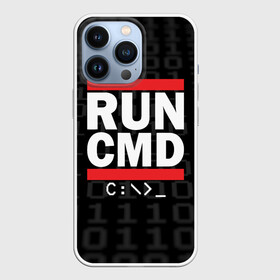 Чехол для iPhone 13 Pro с принтом RUN CMD в Петрозаводске,  |  | admin | administrator | calm | cmd | code | coder | coding | dmc | engineer | job | keep | programmer | run | администратор | айти | инженер | код | кодинг | программа | программист | профессия | сисадмин