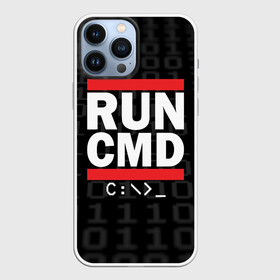 Чехол для iPhone 13 Pro Max с принтом RUN CMD в Петрозаводске,  |  | admin | administrator | calm | cmd | code | coder | coding | dmc | engineer | job | keep | programmer | run | администратор | айти | инженер | код | кодинг | программа | программист | профессия | сисадмин