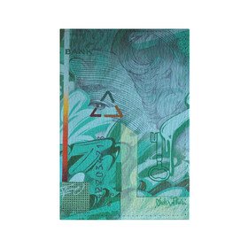 Обложка для паспорта матовая кожа с принтом Euro в Петрозаводске, натуральная матовая кожа | размер 19,3 х 13,7 см; прозрачные пластиковые крепления | Тематика изображения на принте: graffity | street art | граффити | стрит арт