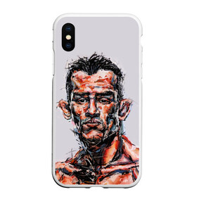 Чехол для iPhone XS Max матовый с принтом Tony Ferguson в Петрозаводске, Силикон | Область печати: задняя сторона чехла, без боковых панелей | mma | ufc | арманн | бокс | борьба | джиу джитсу | кукуй | тони | фергюсон | эль | энтони