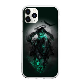 Чехол для iPhone 11 Pro матовый с принтом Darksiders III в Петрозаводске, Силикон |  | playstation | ворон | всадник | конь | яд | ярость