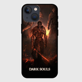 Чехол для iPhone 13 mini с принтом Dark Souls в Петрозаводске,  |  | 3 | dark | darksouls | praise | soul | souls | the sun | дарк | души | мертвец | рыцарь | соул | соулс | тёмные
