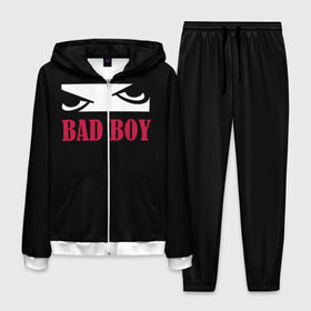 Мужской костюм 3D с принтом bad boy в Петрозаводске, 100% полиэстер | Манжеты и пояс оформлены тканевой резинкой, двухслойный капюшон со шнурком для регулировки, карманы спереди | bad boy