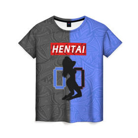 Женская футболка 3D с принтом HENTAI 00 в Петрозаводске, 100% полиэфир ( синтетическое хлопкоподобное полотно) | прямой крой, круглый вырез горловины, длина до линии бедер | ahegao | kawai | kowai | oppai | otaku | senpai | sugoi | waifu | yandere | ахегао | ковай | отаку | сенпай | яндере