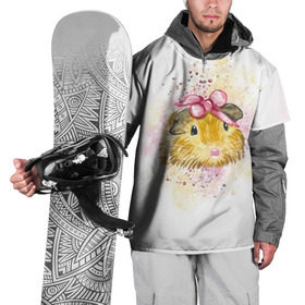 Накидка на куртку 3D с принтом Морская свинка акварелью в Петрозаводске, 100% полиэстер |  | Тематика изображения на принте: акварель | грызун | милота | морская | свинка | хомяк