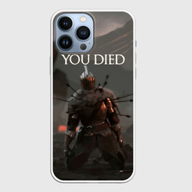 Чехол для iPhone 13 Pro Max с принтом YOU DIED в Петрозаводске,  |  | action | dark | dark souls | died | dragon | game | games | japan | knight | rpg | souls | sword | you | дарк | дракон | драконы | души | игра | игры | мертв | меч | рпг | рыцари | рыцарь | соулс | темные | умер | щит | экшн | япония