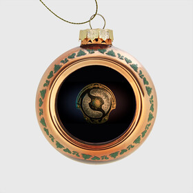 Стеклянный ёлочный шар с принтом The International Dota 2 символ в Петрозаводске, Стекло | Диаметр: 80 мм | aegis | dota 2 | international | ti | аегис | дота | интернешнл