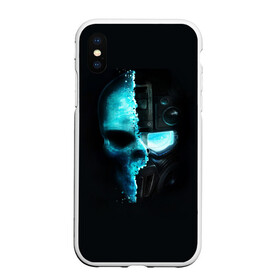 Чехол для iPhone XS Max матовый с принтом Tom Clancy’s Ghost Recon в Петрозаводске, Силикон | Область печати: задняя сторона чехла, без боковых панелей | wildlands | маска | призраки | череп | шлем | шутер