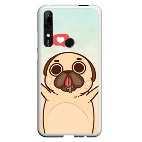 Чехол для Honor P Smart Z с принтом Puglie Pug Like в Петрозаводске, Силикон | Область печати: задняя сторона чехла, без боковых панелей | Тематика изображения на принте: anime | dog | аниме | лайк | мопс | мопсик