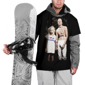 Накидка на куртку 3D с принтом Die Antwoord в Петрозаводске, 100% полиэстер |  | die antwoord | ninja | yo landi | йо ланди фиссер | музыка | рэп рейв
