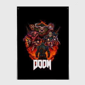 Постер с принтом DooM в Петрозаводске, 100% бумага
 | бумага, плотность 150 мг. Матовая, но за счет высокого коэффициента гладкости имеет небольшой блеск и дает на свету блики, но в отличии от глянцевой бумаги не покрыта лаком | doom | doom 3 | doom slayer | doomguy | hell walker | unchained predator | ад | боец | демоны | дум | космос | марс | мясо | палач рока | пехотинец | солдат рока