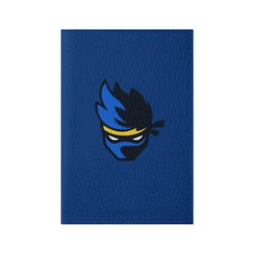 Обложка для паспорта матовая кожа с принтом Ninja streamer в Петрозаводске, натуральная матовая кожа | размер 19,3 х 13,7 см; прозрачные пластиковые крепления | fortnite | ninja | streamer | twitch | tyler blevins