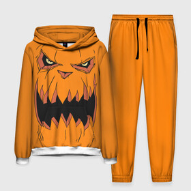 Мужской костюм 3D (с толстовкой) с принтом Halloween в Петрозаводске,  |  | halloween | orange | pumpkin | scary | оранжевая | страшная | тыква | ужас | хэллоуин