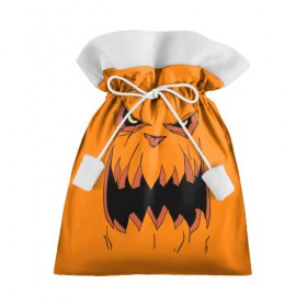 Подарочный 3D мешок с принтом Halloween в Петрозаводске, 100% полиэстер | Размер: 29*39 см | Тематика изображения на принте: halloween | orange | pumpkin | scary | оранжевая | страшная | тыква | ужас | хэллоуин