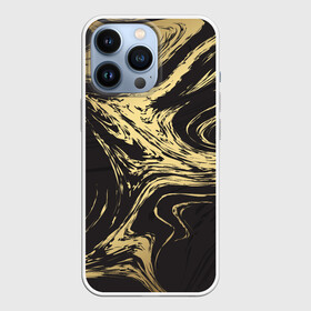 Чехол для iPhone 13 Pro с принтом Золотые реки в Петрозаводске,  |  | абстракция | золото | иллюзия | линии | река