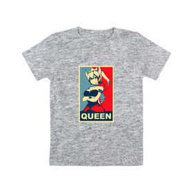 Детская футболка хлопок с принтом Bowsette. Queen в Петрозаводске, 100% хлопок | круглый вырез горловины, полуприлегающий силуэт, длина до линии бедер | 