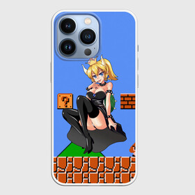 Чехол для iPhone 13 Pro с принтом Bowsette в Петрозаводске,  |  | Тематика изображения на принте: bowser | bowsette | bros | luigi | mario | nintendo | super | боузер | боузетта | купа | луиджи | марио | супер