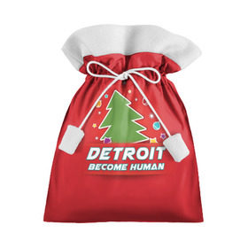 Подарочный 3D мешок с принтом Detroit become human в Петрозаводске, 100% полиэстер | Размер: 29*39 см | 