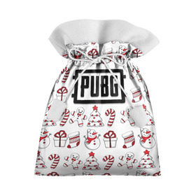 Подарочный 3D мешок с принтом Новогодний PUBG в Петрозаводске, 100% полиэстер | Размер: 29*39 см | battle | chicken | dinner | winner | битва | год | королевская | новый | подарок | снеговик