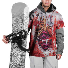 Накидка на куртку 3D с принтом Кровь в Петрозаводске, 100% полиэстер |  | Тематика изображения на принте: кишки | кровь | мертвец | мертвый | ребра | тело