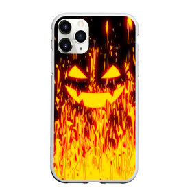 Чехол для iPhone 11 Pro Max матовый с принтом FIRE PUMPKIN в Петрозаводске, Силикон |  | fire | halloween | искры | огонь | праздник | тыква | хэллоуин