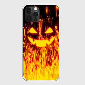 Чехол для iPhone 12 Pro Max с принтом FIRE PUMPKIN в Петрозаводске, Силикон |  | Тематика изображения на принте: fire | halloween | искры | огонь | праздник | тыква | хэллоуин