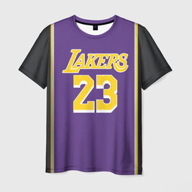 Мужская футболка 3D с принтом James LA Lakers 2019 в Петрозаводске, 100% полиэфир | прямой крой, круглый вырез горловины, длина до линии бедер | angeles | james | lakers | lebron | los | nba | usa | анджелес | джеймс | леброн | лейкерс | лос | нба | сша