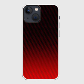 Чехол для iPhone 13 mini с принтом RED CARBON в Петрозаводске,  |  | Тематика изображения на принте: 3d | carbon | geometry | metal | texture | геометрия | градиент | карбон | металл | паттерн | текстура