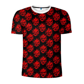 Мужская футболка 3D спортивная с принтом CYBERPUNK 2077 SAMURAI | САМУРАИ в Петрозаводске, 100% полиэстер с улучшенными характеристиками | приталенный силуэт, круглая горловина, широкие плечи, сужается к линии бедра | 2019 | cd project red | cyberpunk 2077 | future | hack | night city | pattern | samurai | sci fi | андроиды | безумие | будущее | киберпанк 2077 | логотип | роботы | самураи | фантастика | цифры
