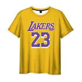 Мужская футболка 3D с принтом James 18-19 LA Lakers home в Петрозаводске, 100% полиэфир | прямой крой, круглый вырез горловины, длина до линии бедер | angeles | james | lakers | lebron | los | nba | usa | анджелес | джеймс | леброн | лейкерс | лос | нба | сша