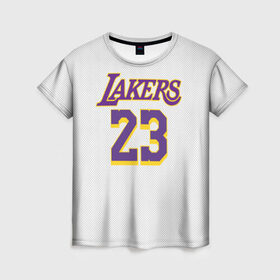 Женская футболка 3D с принтом James 18-19 third LA Lakers в Петрозаводске, 100% полиэфир ( синтетическое хлопкоподобное полотно) | прямой крой, круглый вырез горловины, длина до линии бедер | angeles | james | lakers | lebron | los | nba | usa | анджелес | джеймс | леброн | лейкерс | лос | нба | сша