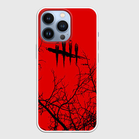 Чехол для iPhone 13 Pro с принтом Dead by Daylight в Петрозаводске,  |  | Тематика изображения на принте: day | daylight | dbl | dead | dead by daylight | game | games | horror | light | logo | skull | skulls | stripes | survival | дэйлайт | игра | игры | лого | мертвецы | метвец | полосы | ужасы | фпс | череп | черепа | экшн