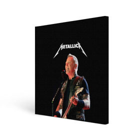 Холст квадратный с принтом Metallica в Петрозаводске, 100% ПВХ |  | hard | heavy | hetfield | metal | metallica | music | rock | метал | металл | металлика | метла | музыка | рок | хард | хэви | хэтфилд