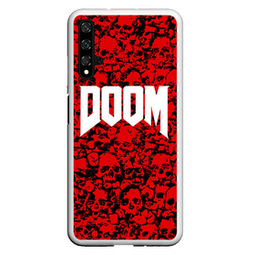 Чехол для Honor 20 с принтом DOOM в Петрозаводске, Силикон | Область печати: задняя сторона чехла, без боковых панелей | devil | doom | hell | mark of the doom slayer | slayer | ад | гарнил | дум | знаки | иероглифы | компьютерные игры 2019 | преисподняя | символ | солдат